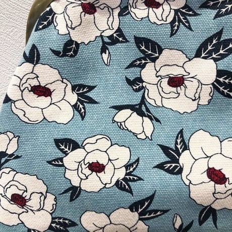 淡花ショルダーバッグ シャクヤクアオ