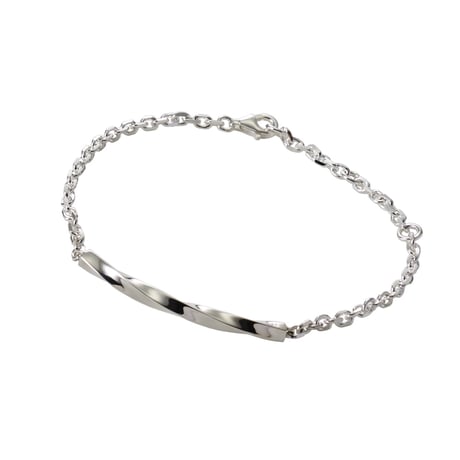Twist Bar Bracelet -BB01003SV-