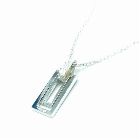 Drops ダブルフレーム唐草ネックレス　｜DAN-14 SV925