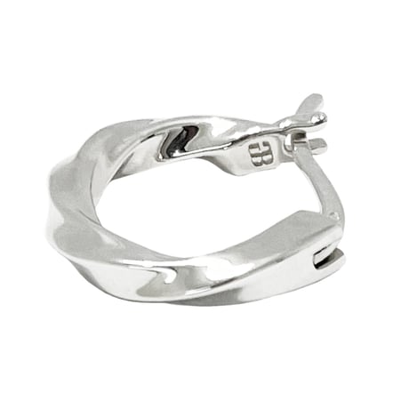 Twist Hoop Earring -BE01004SV-