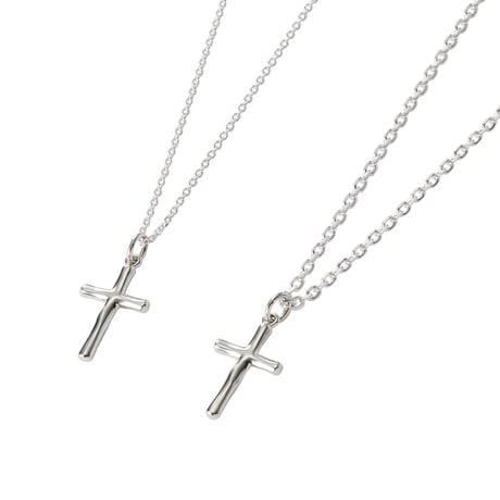 Rock Cross Necklace -BN01003SV-
