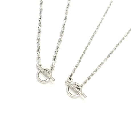 Spiral Chain Mantel Necklace -BN01008SS-WH-