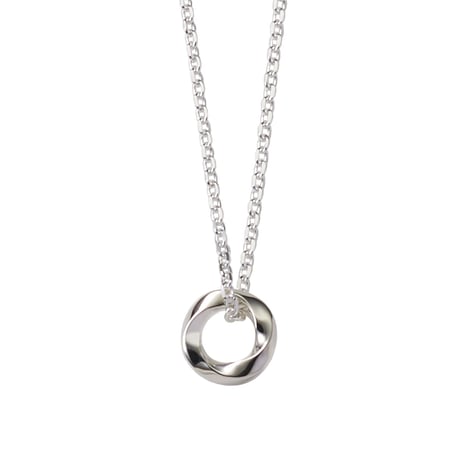 Twist Ring Necklace -BN01006SV-