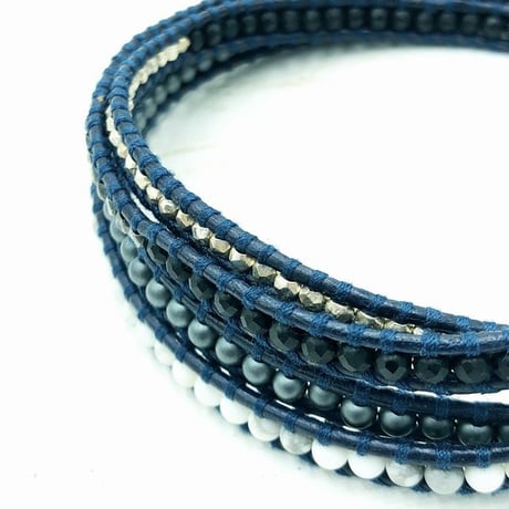 CHANLUU セミプレシャスストーンナゲット 5連ブレスレット　｜BSM-1587
