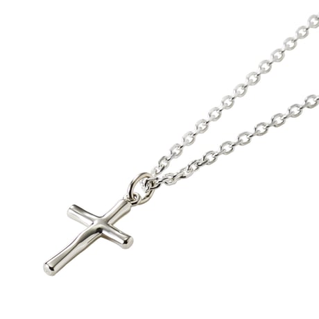Rock Cross Necklace -BN01003SV-