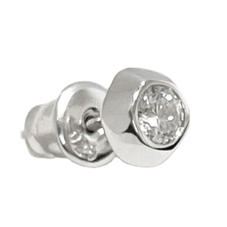 Rock Studs Earring -BE01001SV-