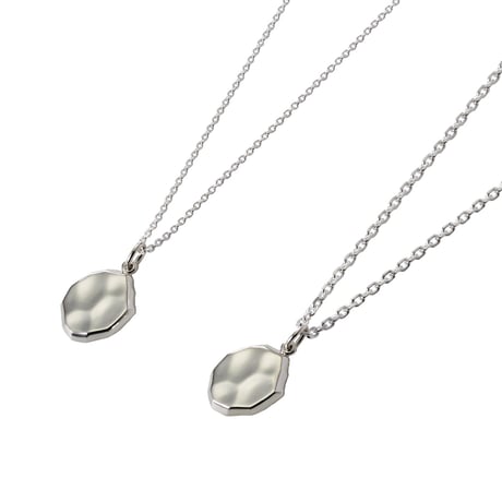 Rock Coin Necklace -BN01001SV-