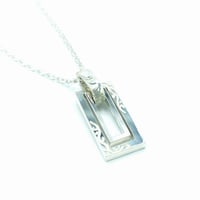 Drops ダブルフレーム唐草ネックレス　｜DAN-14 SV925