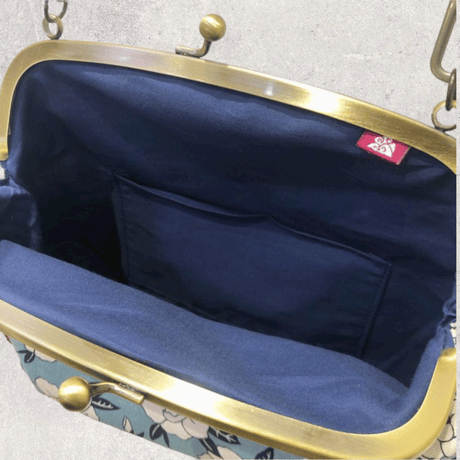 淡花ショルダーバッグ シャクヤクアオ