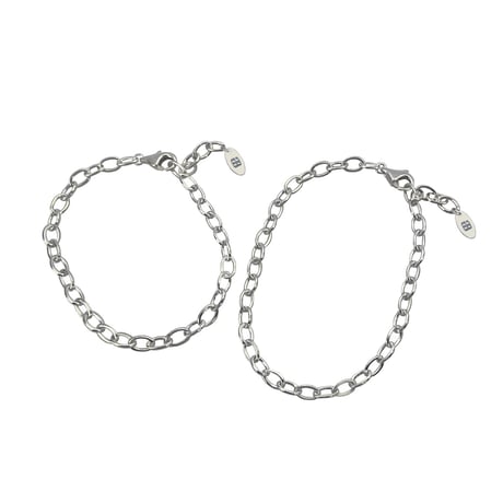 Simple chain Bracelet & Anklet -BB01004SV-