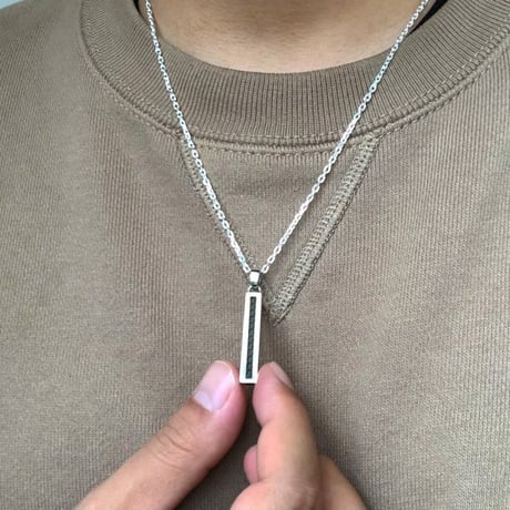 Drops ストレートカーボンネックレス　｜DCN-05 SV925