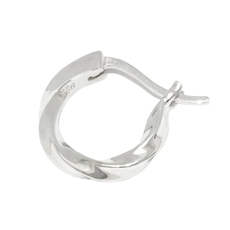 Twist Hoop Earring -BE01004SV-
