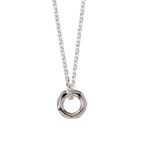 Rock Ring Necklacee -BN01002SV-