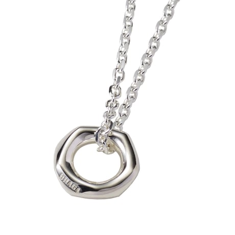 Rock Ring Necklacee -BN01002SV-