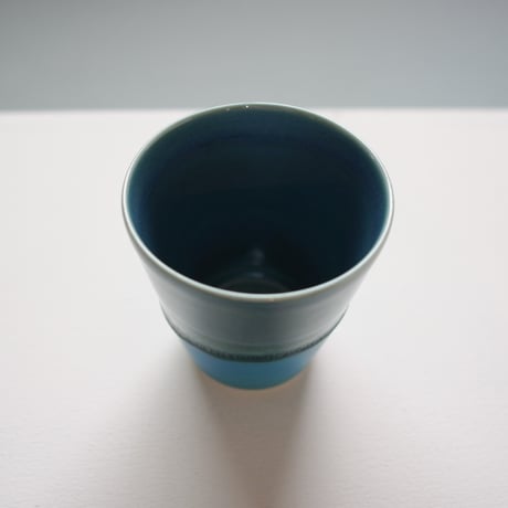 フリーカップ　S　Navy × Turquoise blue (~ 7/5)