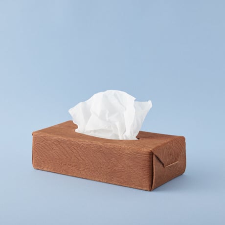 PLYWOOD LEATHER TISSUE BOX CASE