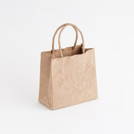 PAPER TOTE BAG  S (L.BROWN / BLACK)
