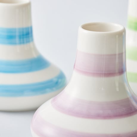 フラワーベース　Purple stripe