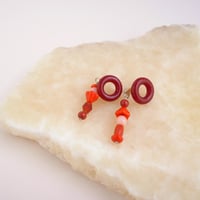 キャッチピアス　Red