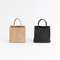 PAPER TOTE BAG  S (L.BROWN / BLACK)