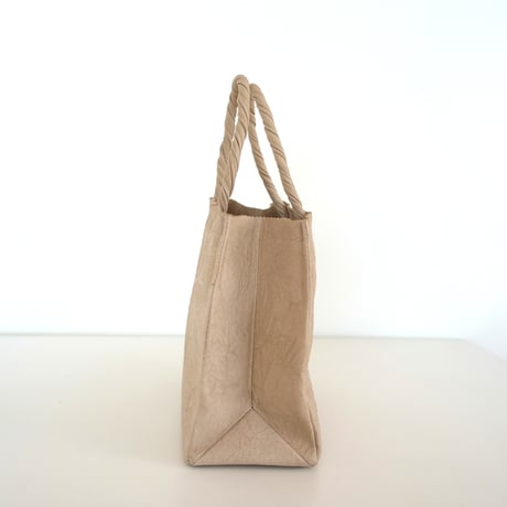 PAPER TOTE BAG  S (L.BROWN / BLACK)