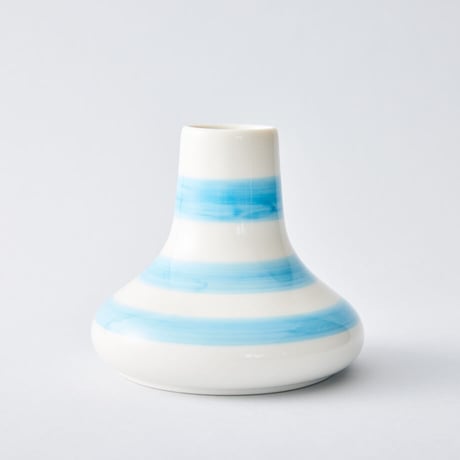フラワーベース　Blue stripe