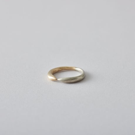 SUN&MOON Half Ring　Silver  × K10
