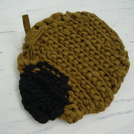Reused textile EDITION small mat   Mint/khaki