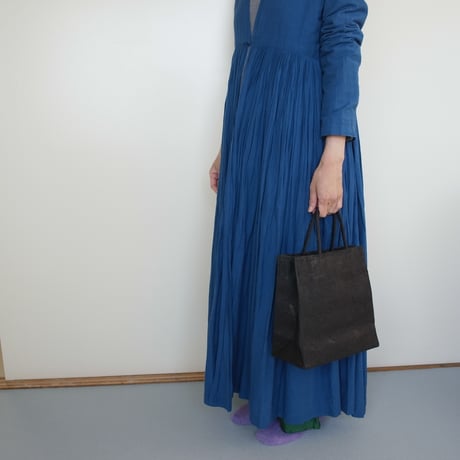 PAPER TOTE BAG  M (L.BROWN / BLACK)