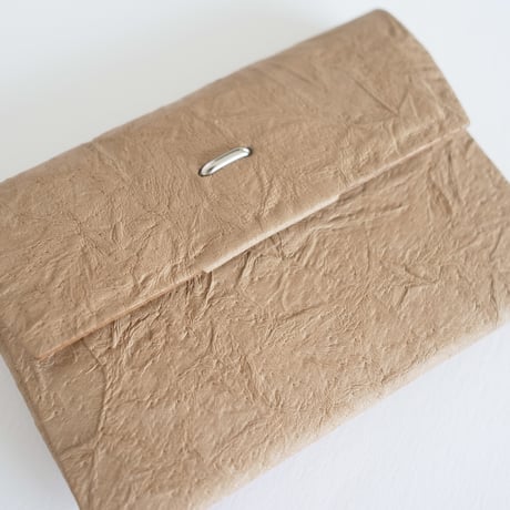 PAPER CARD CASE  (L.BROWN / BLACK)
