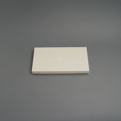 WAVE LEATHER TRAY　長方形　Yellow/Gray