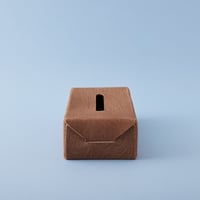 PLYWOOD LEATHER TISSUE BOX CASE