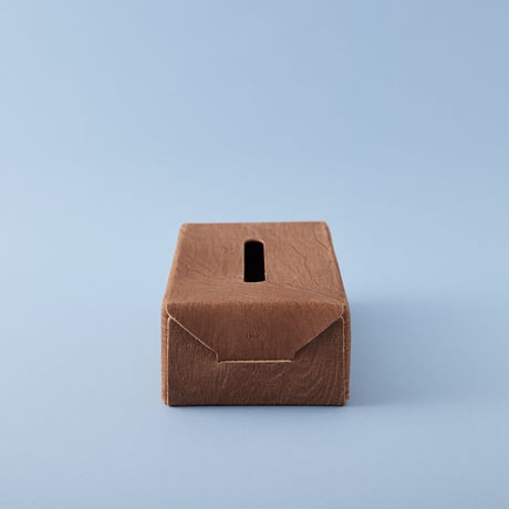 PLYWOOD LEATHER TISSUE BOX CASE