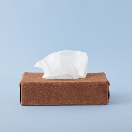 PLYWOOD LEATHER TISSUE BOX CASE
