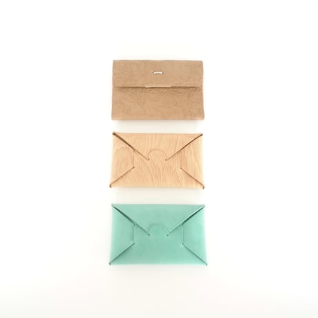 PAPER CARD CASE  (L.BROWN / BLACK)