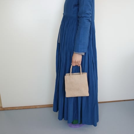 PAPER TOTE BAG  S (L.BROWN / BLACK)