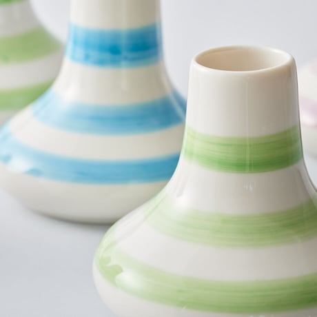 フラワーベース　Green stripe