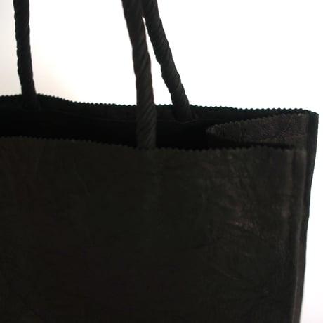 PAPER TOTE BAG  M (L.BROWN / BLACK)