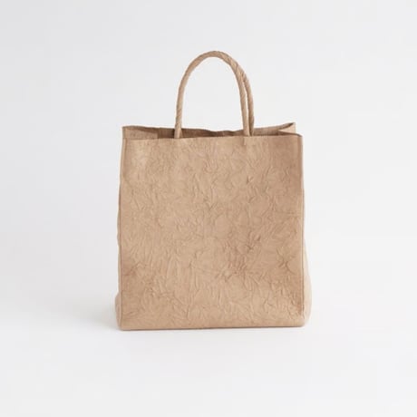 PAPER TOTE BAG  M (L.BROWN / BLACK)