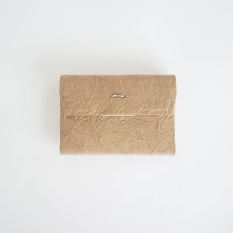 PAPER CARD CASE  (L.BROWN / BLACK)
