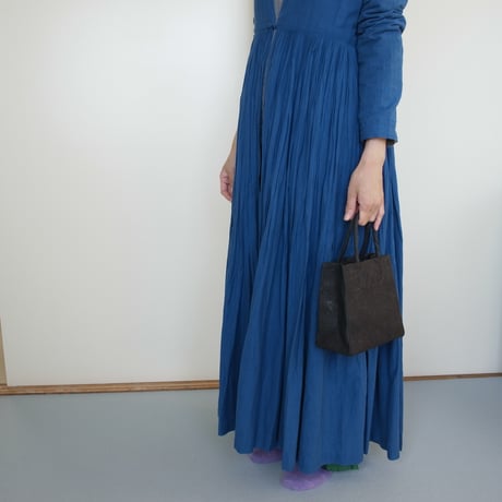 PAPER TOTE BAG  S (L.BROWN / BLACK)