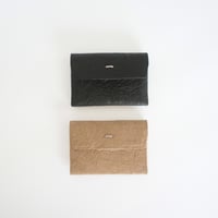 PAPER CARD CASE  (L.BROWN / BLACK)
