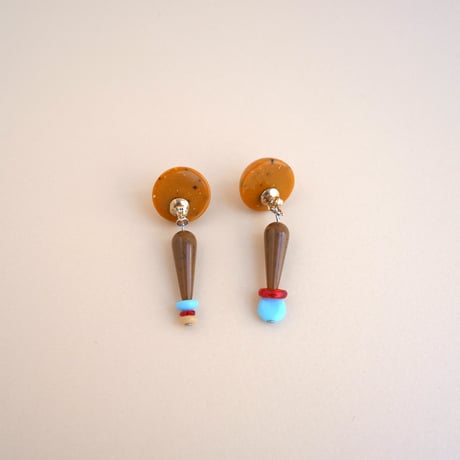 キャッチピアス　Orange