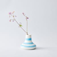 フラワーベース　Blue stripe