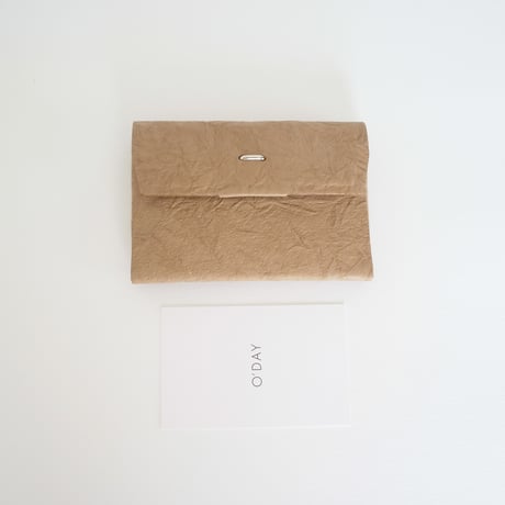 PAPER CARD CASE  (L.BROWN / BLACK)