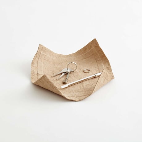 PAPER LEATHER TRAY（Light brown)