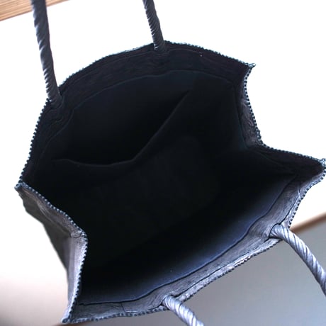 PAPER TOTE BAG  M (L.BROWN / BLACK)