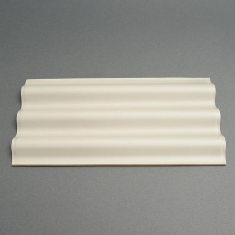 WAVE LEATHER TRAY　長方形　Yellow/Gray