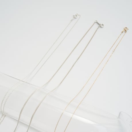 Little drawing チェーン　Silver 40cm/Silver long /Gold k10 (受注オーダー)