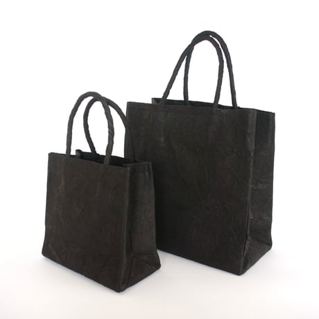 PAPER TOTE BAG  M (L.BROWN / BLACK)